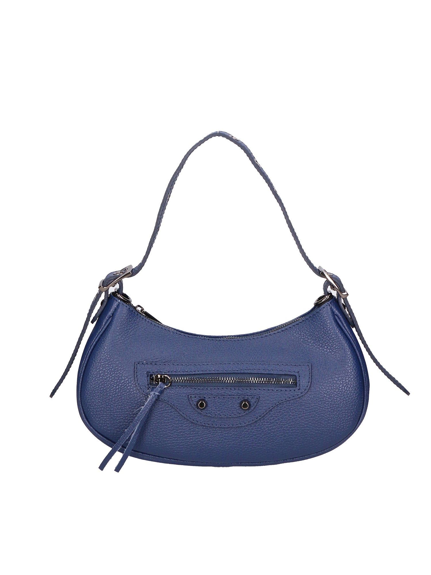 Loredana Borsa a spalla da donna Vera pelle 06548-BLU JEANS Gave Lux