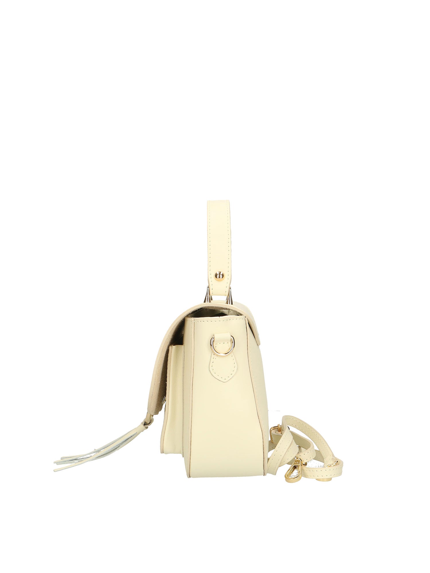 Ravenna Borsa a mano da donna Vera pelle 1524-BEIGE Gave Lux