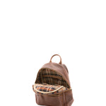 Zaino unisex in vera pelle 100% cotone 4460-TESTA DI MORO Alessia Firenze