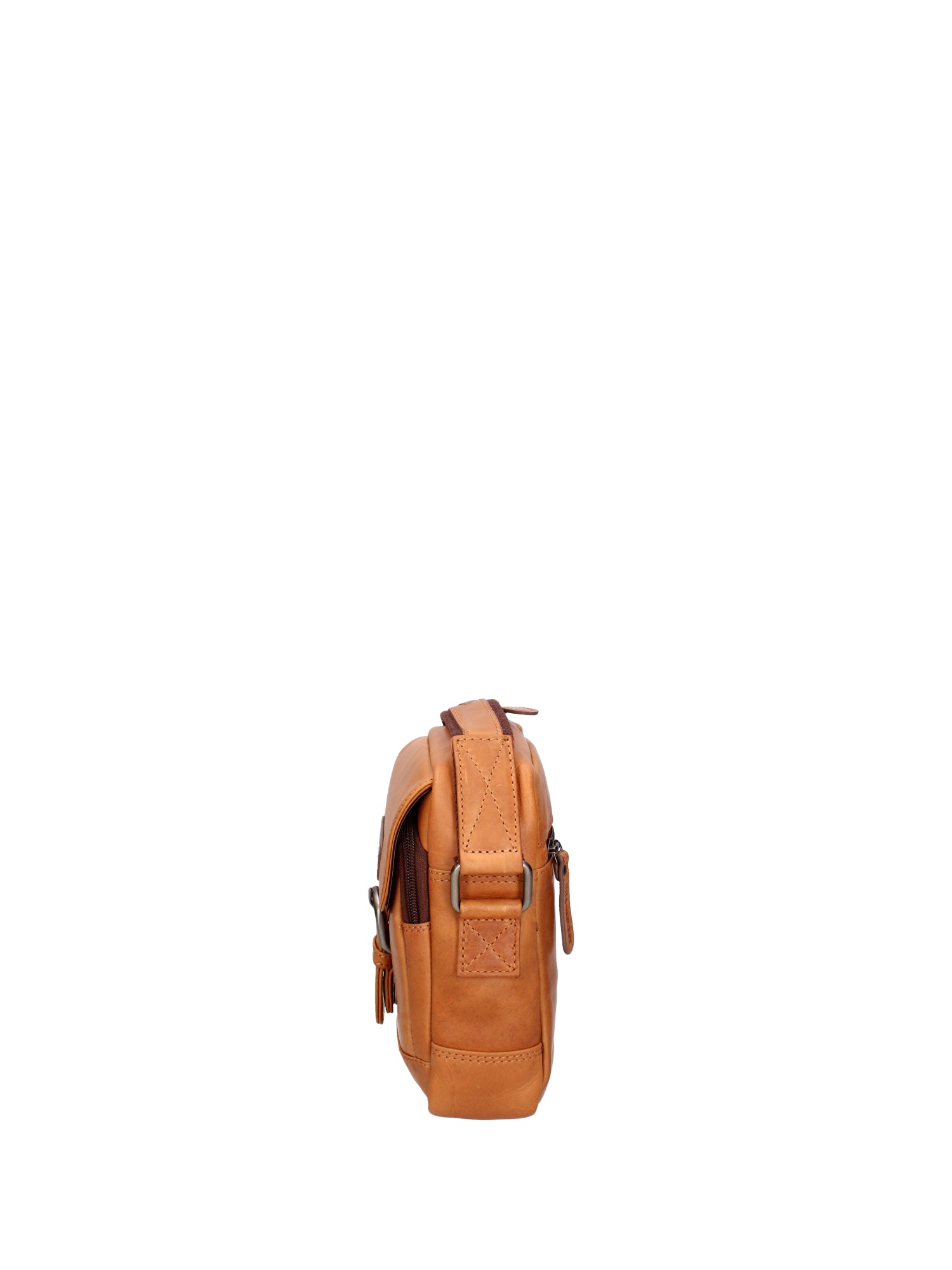 Borsa a tracolla da uomo Vera pelle RFID HILB-HT05-CUOIO Hill Burry
