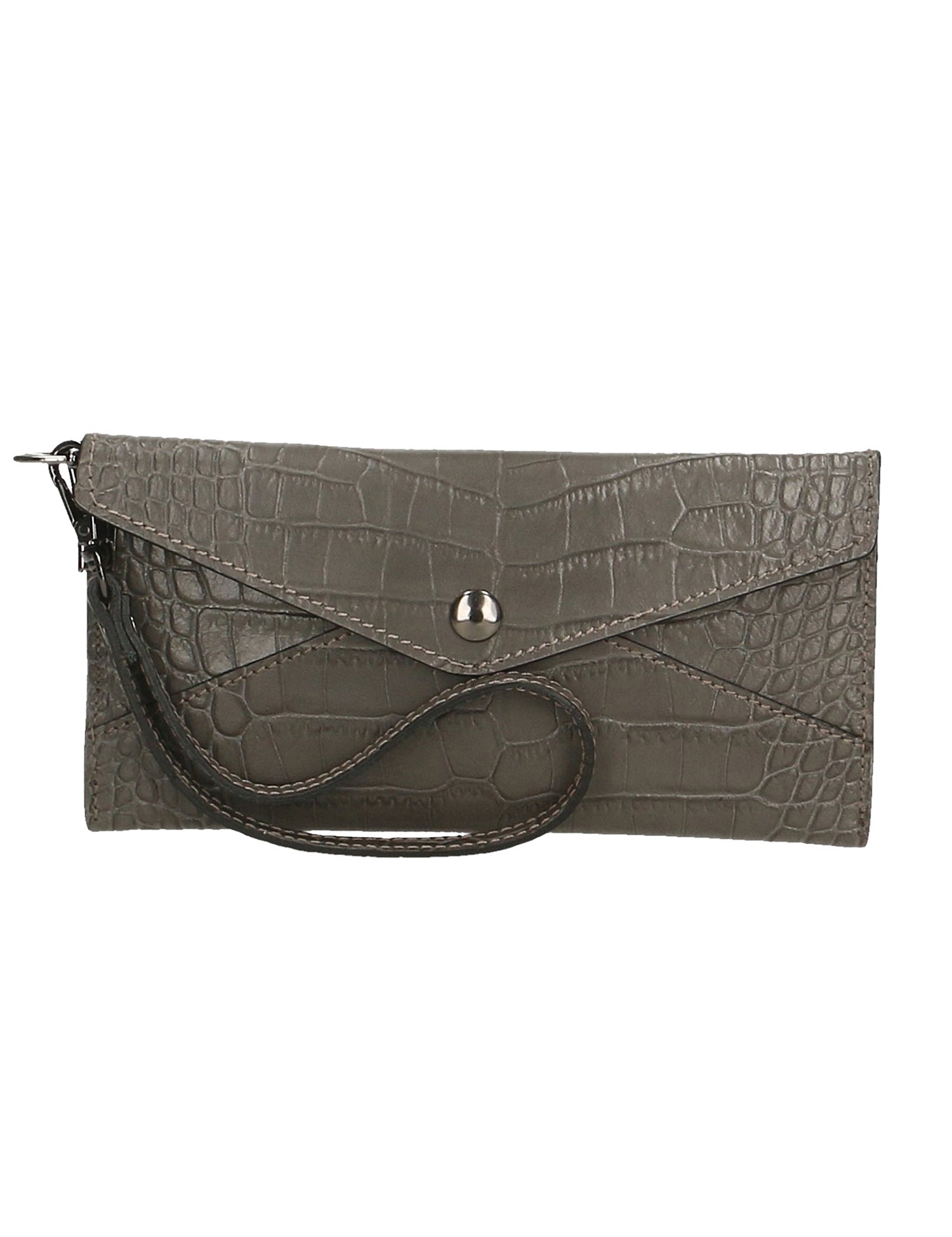 Noemy Borsetta portafoglio da donna Vera pelle 522015-GRIGIO GREY Gave Lux
