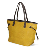 Emiliana Borsa a spalla da donna Vera pelle 80061-GIALLO Gave Lux