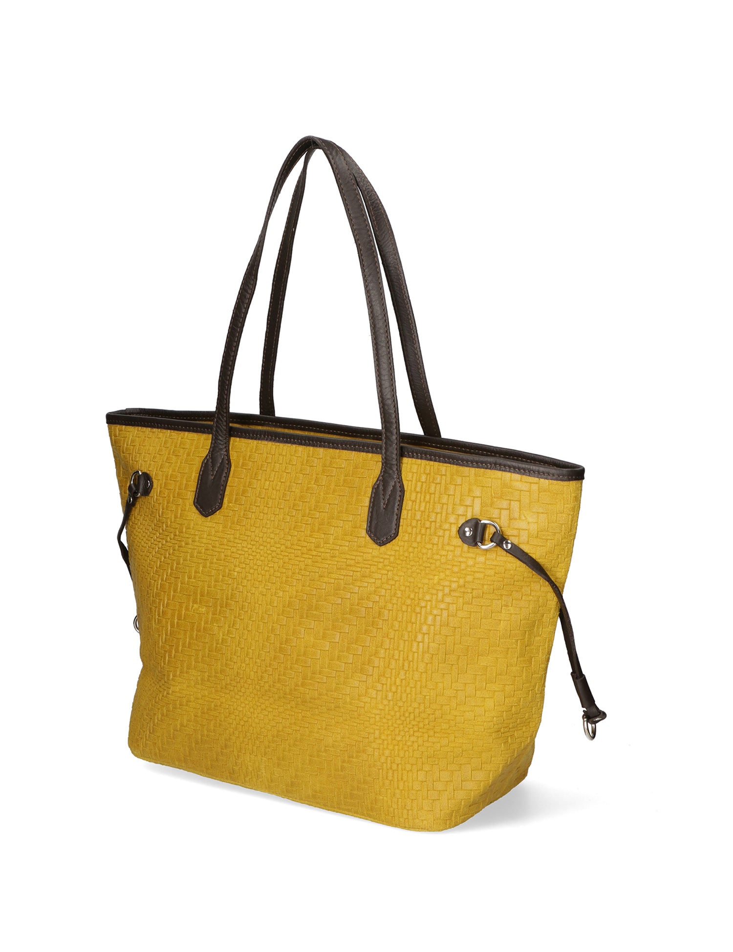 Emiliana Borsa a spalla da donna Vera pelle 80061-GIALLO Gave Lux