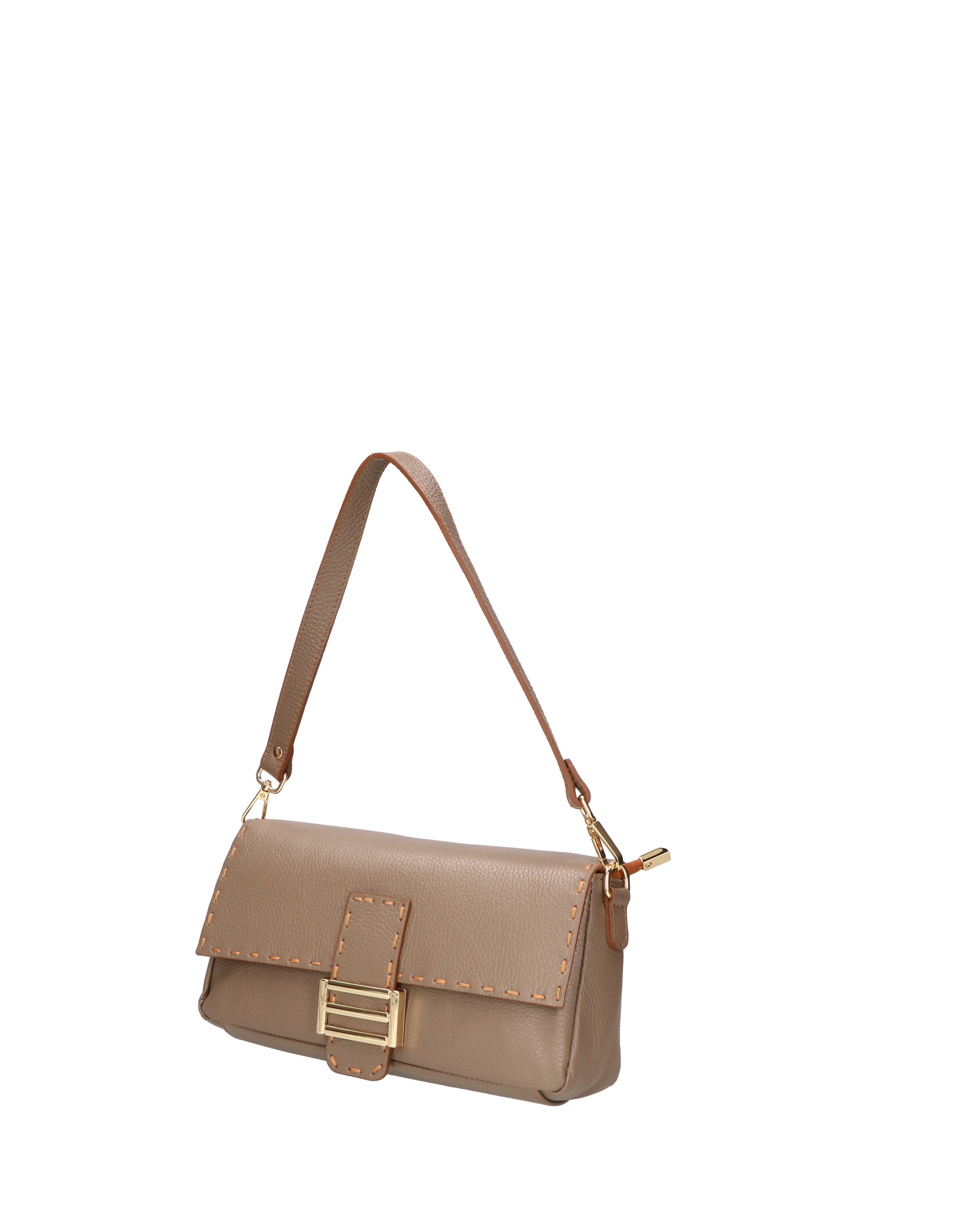 Wally Borsa a spalla da donna Vera pelle 06869-D40 TAUPE Gave Lux