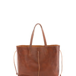 Borsa a mano unisex vera pelle Made in Italy 4611-MARRONE Alessia Firenze