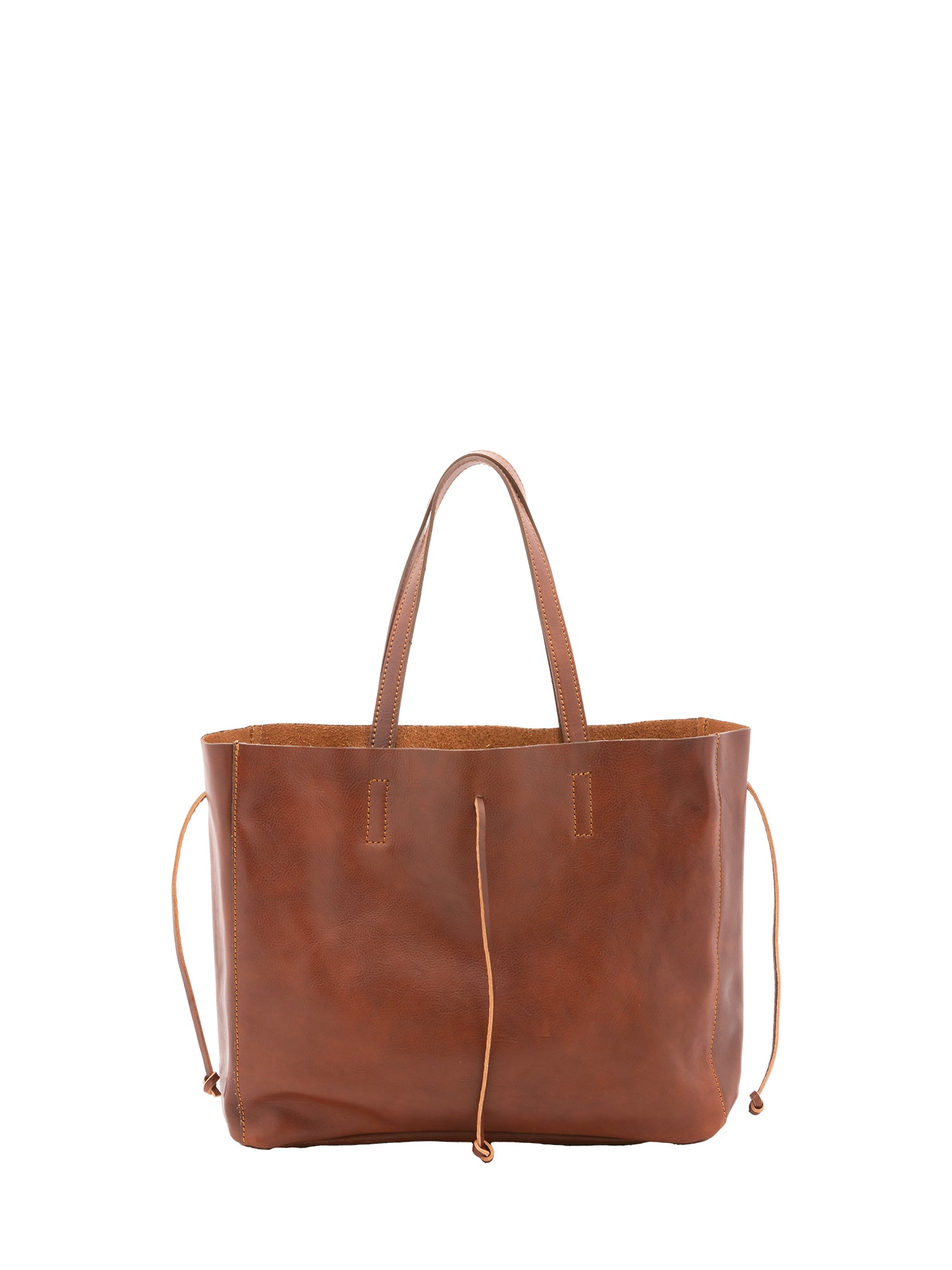 Borsa a mano unisex vera pelle Made in Italy 4611-MARRONE Alessia Firenze