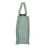 Borsa a mano da donna Misto pelle e tessuto MYB-05117-SS-331+S96 MENTA My Best Bag