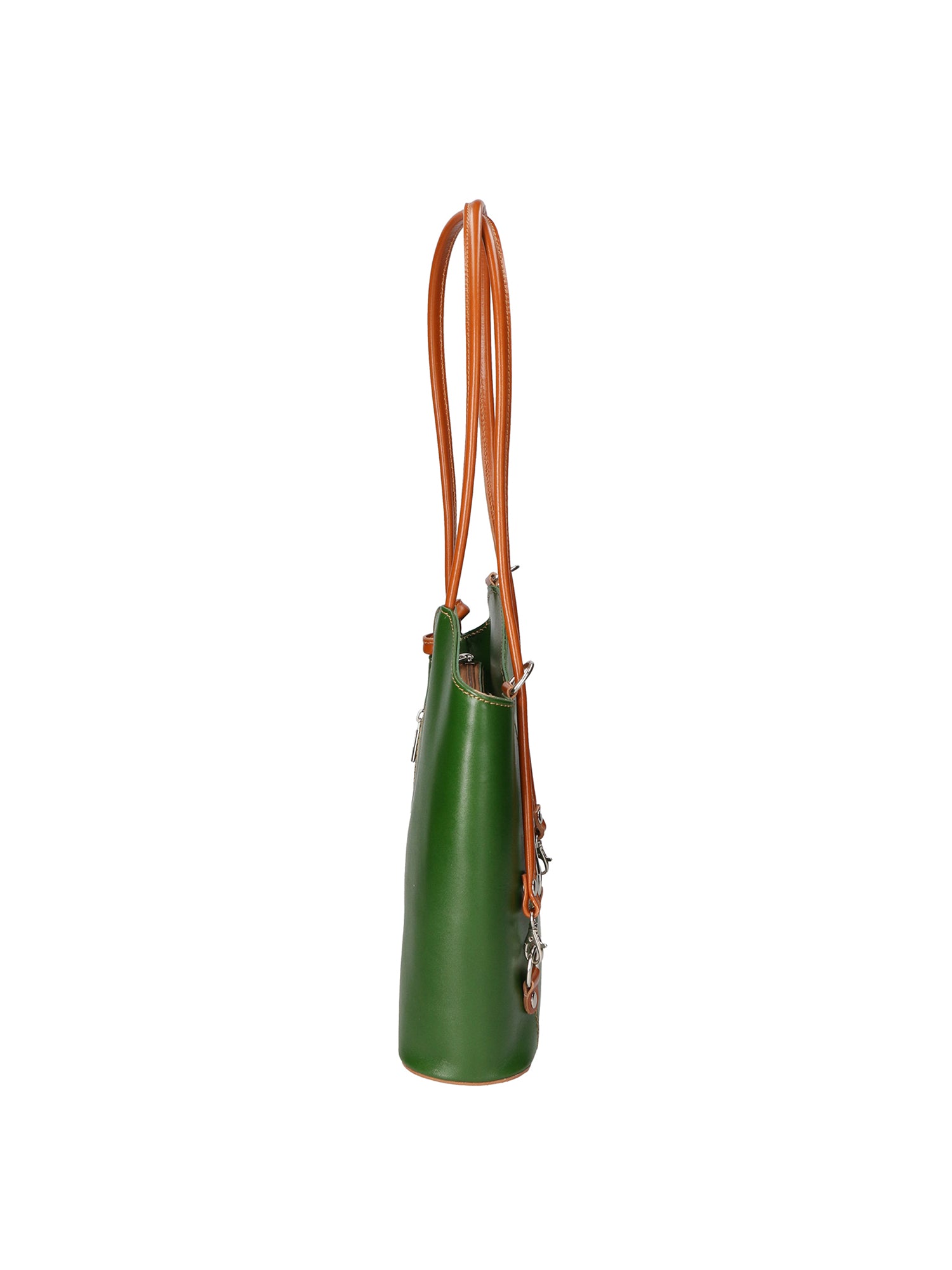 Fabiola Borsa a spalla da donna 100% pelle 9039-VERDE CUOIO Gave Lux