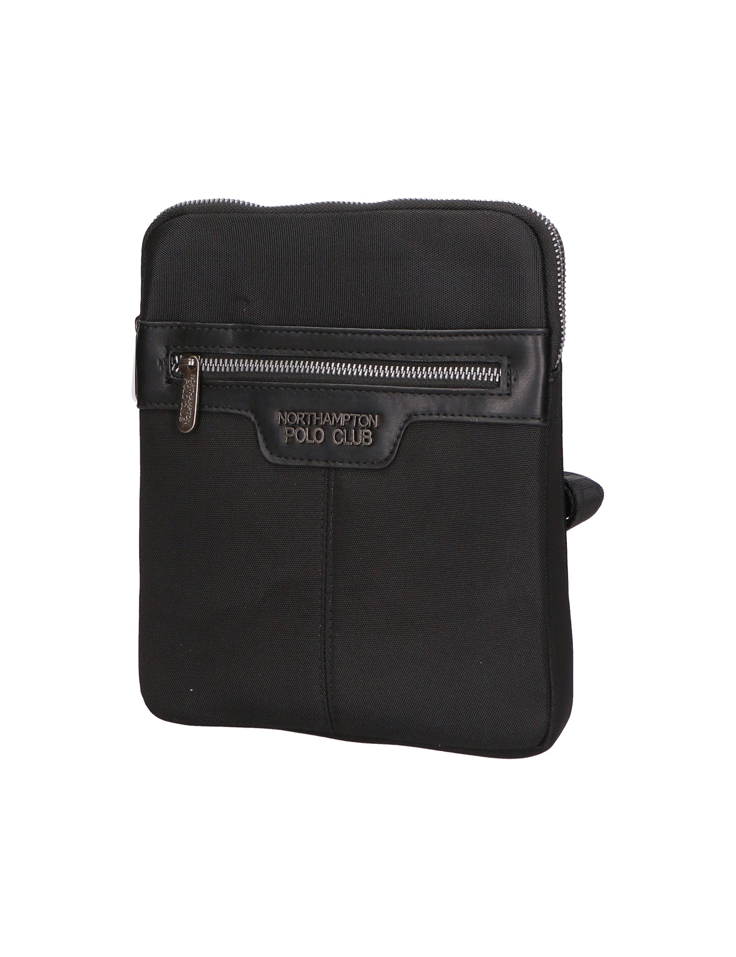 Borsa a tracolla uomo in pelle PU Casual PCL3154-BLACK Northampton Polo Club