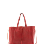 Borsa a mano unisex vera pelle Made in Italy 4611-ROSSO Alessia Firenze