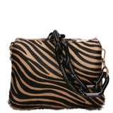 Borsa a spalla da donna Vera pelle di cavallino MYB-8021-FW-A24 CUOIO My Best Bag