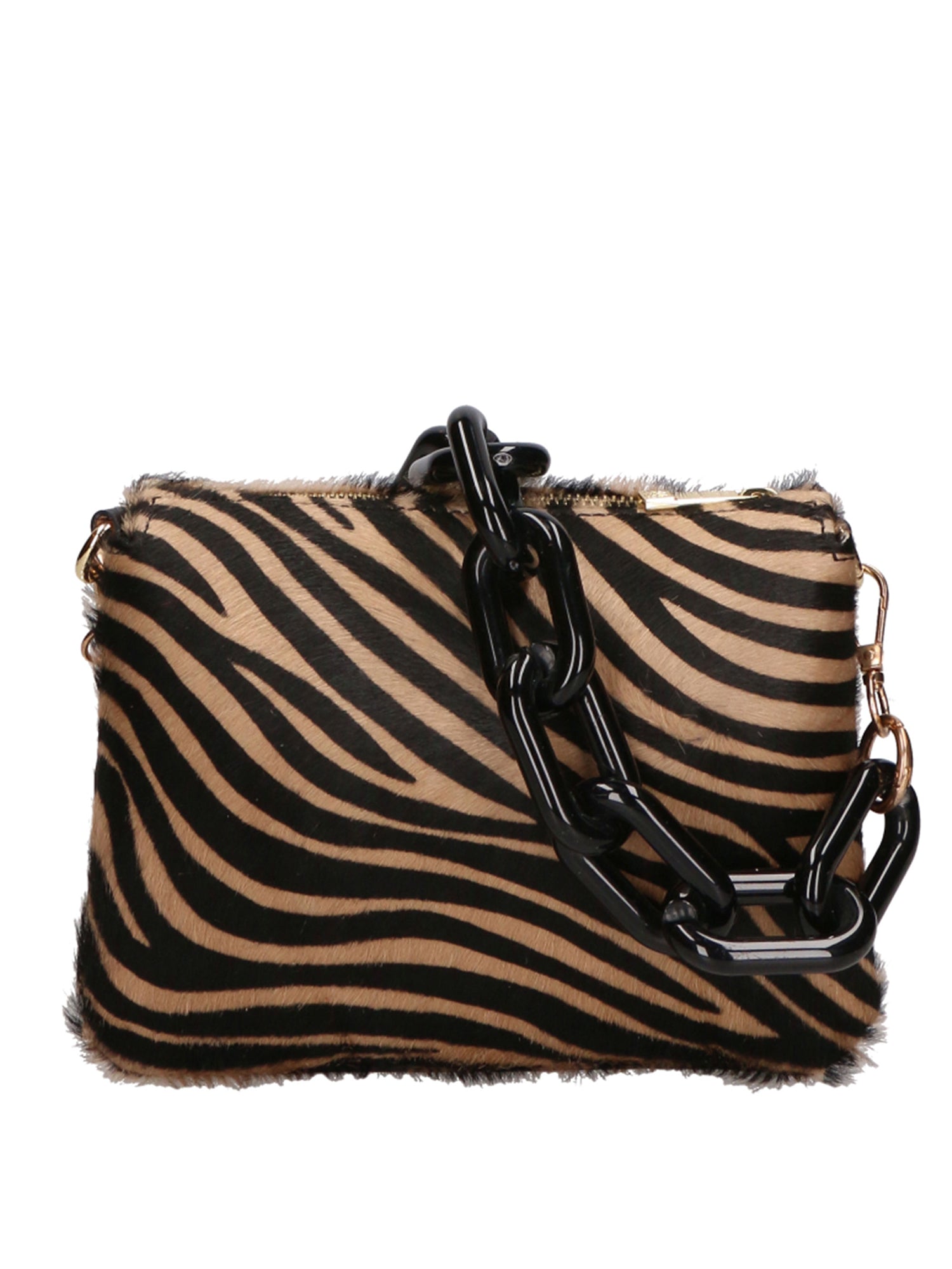 Borsa a spalla da donna Vera pelle di cavallino MYB-8021-FW-A24 CUOIO My Best Bag