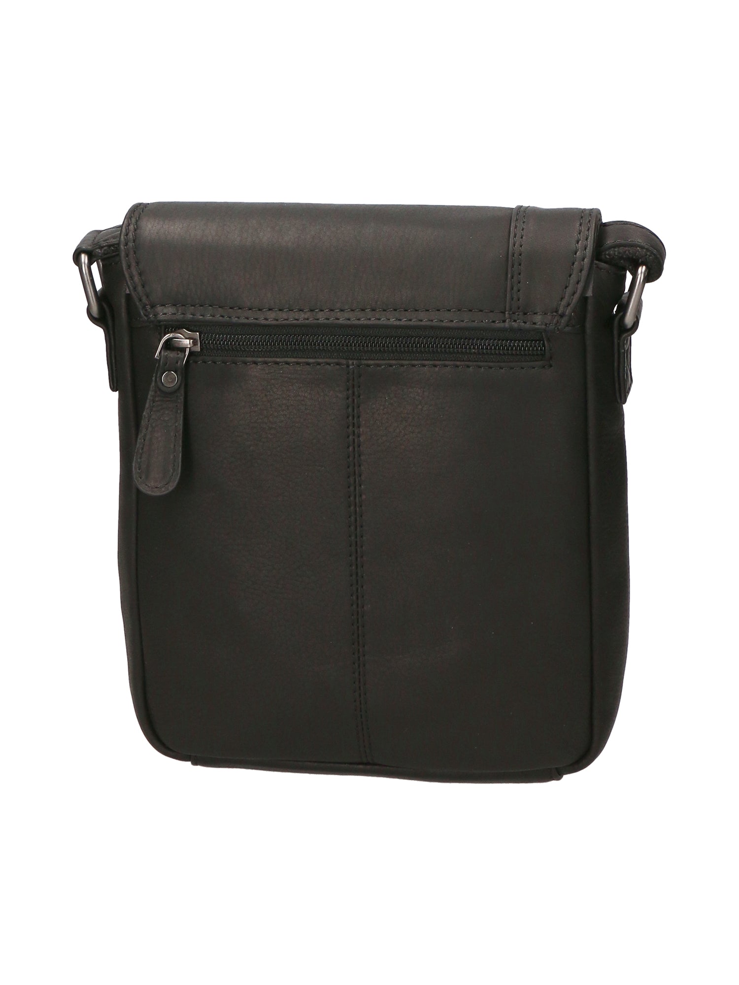 Borsa a tracolla uomo in vera pelle Casual HILB-3057-NERO Hill Burry