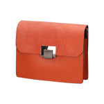 Palmira Borsa a spalla da donna Vera pelle 556014-ARANCIO ORANGE Gave Lux