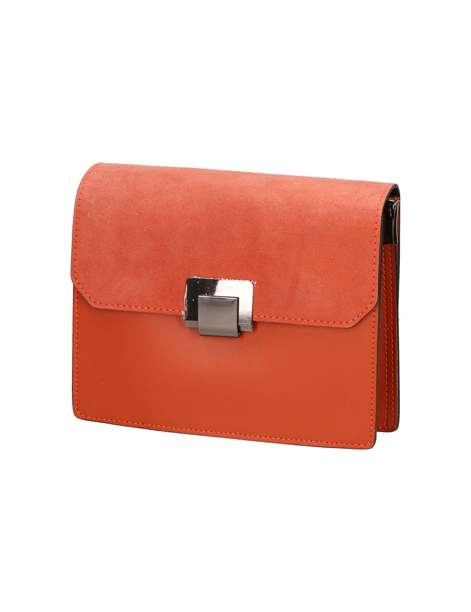Palmira Borsa a spalla da donna Vera pelle 556014-ARANCIO ORANGE Gave Lux