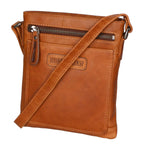 Borsa a tracolla da uomo Vera pelle RFID HILB-3098-CUOIO Hill Burry