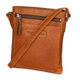 Borsa a tracolla da uomo Vera pelle RFID HILB-3098-CUOIO Hill Burry