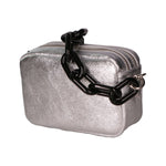 Barbara Borsa a spalla da donna Vera pelle 05706-L001 ARGENTO Gave Lux