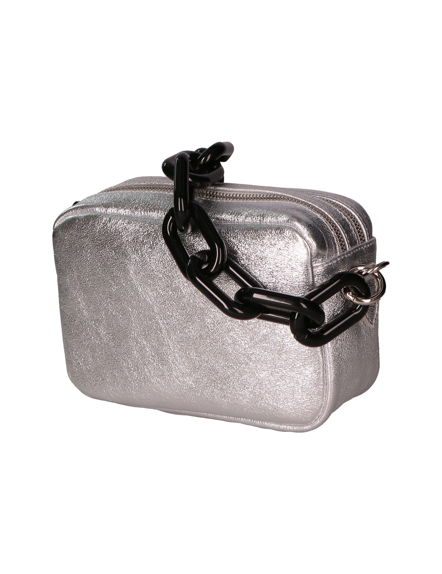 Barbara Borsa a spalla da donna Vera pelle 05706-L001 ARGENTO Gave Lux