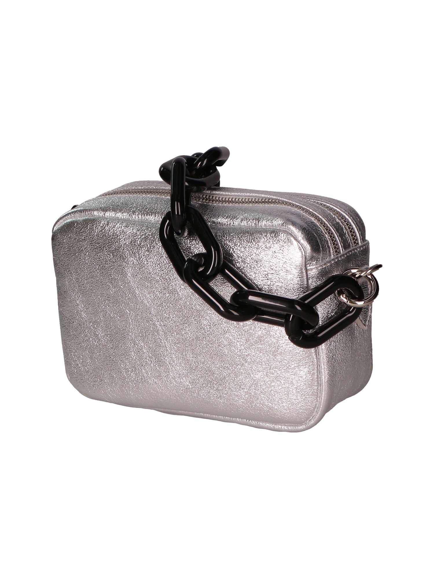 Barbara Borsa a spalla da donna Vera pelle 05706-L001 ARGENTO Gave Lux