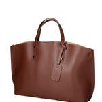 Lumena Borsa a mano da donna Vera pelle 2094-L131 MARRONE Gave Lux