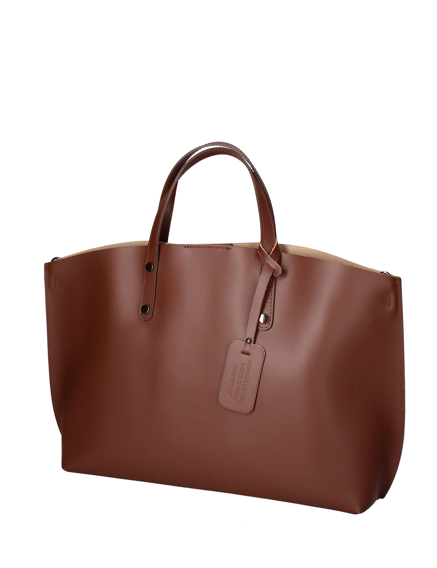 Lumena Borsa a mano da donna Vera pelle 2094-L131 MARRONE Gave Lux