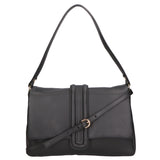 Jasmine Borsa a spalla da donna Vera pelle 06496-NERO Gave Lux