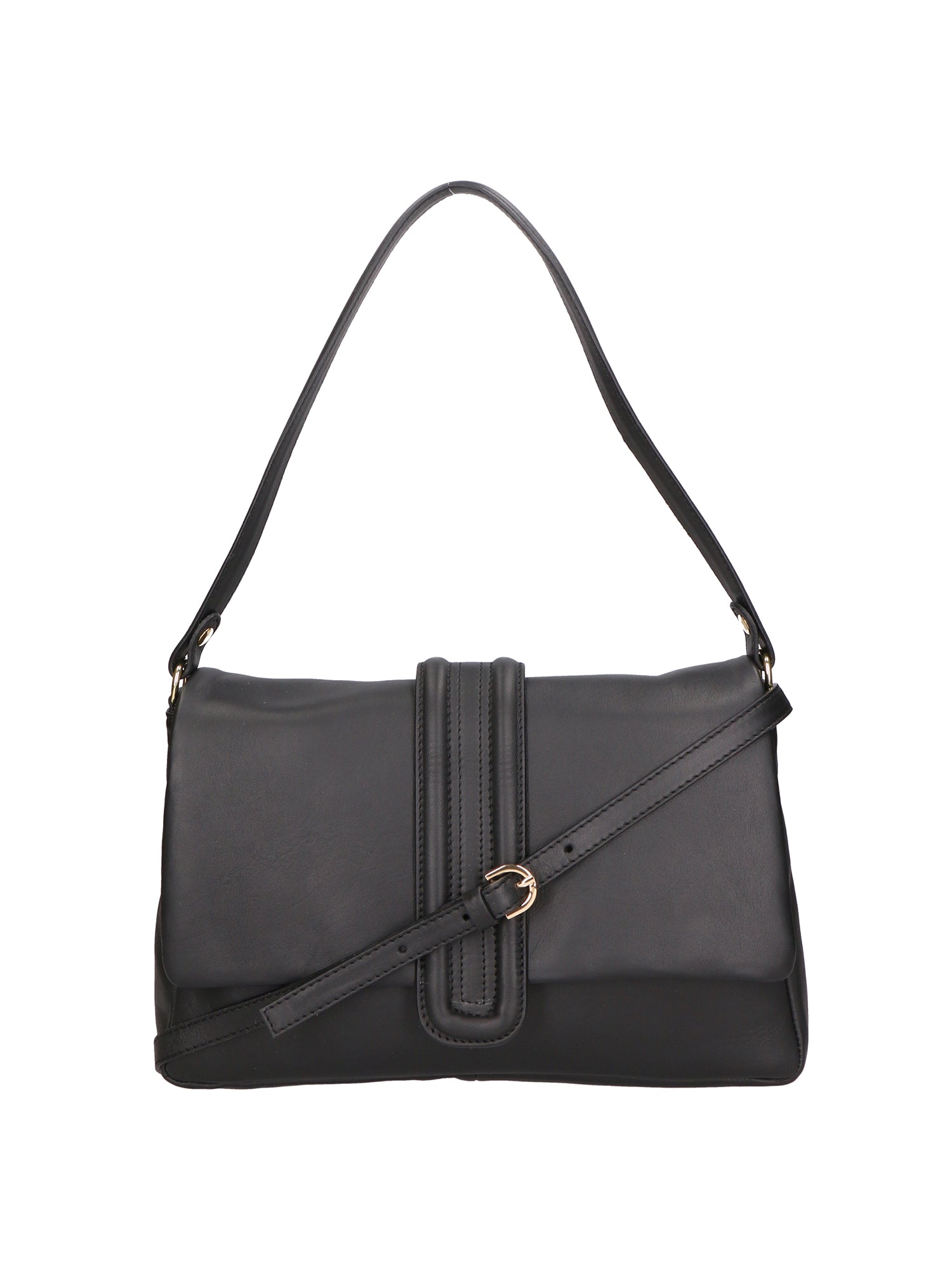 Jasmine Borsa a spalla da donna Vera pelle 06496-NERO Gave Lux