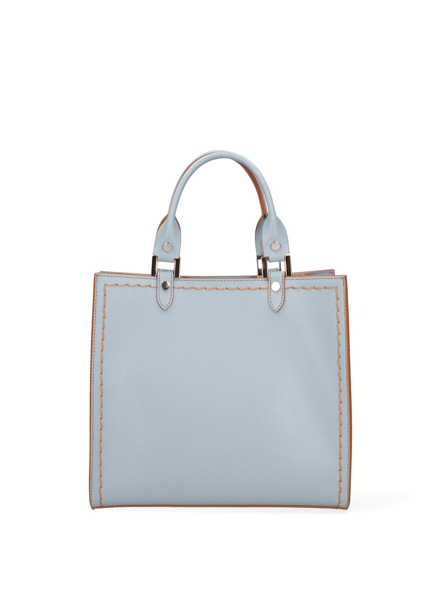 Borsa a mano da donna 100% vera pelle 07262-P 631 CIELO Roberta Rossi