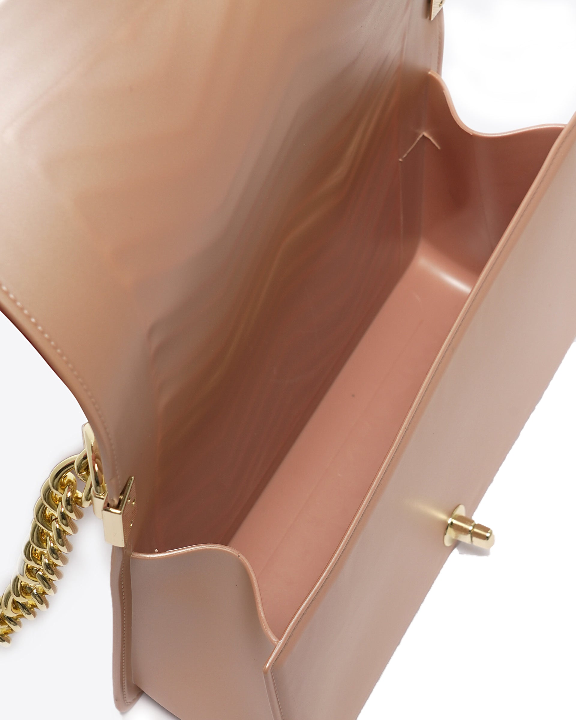 Borsa a mano da donna 100% Pvc FLAT M MANHATTAN-TERRA + LIGHT GOLD Marc Ellis