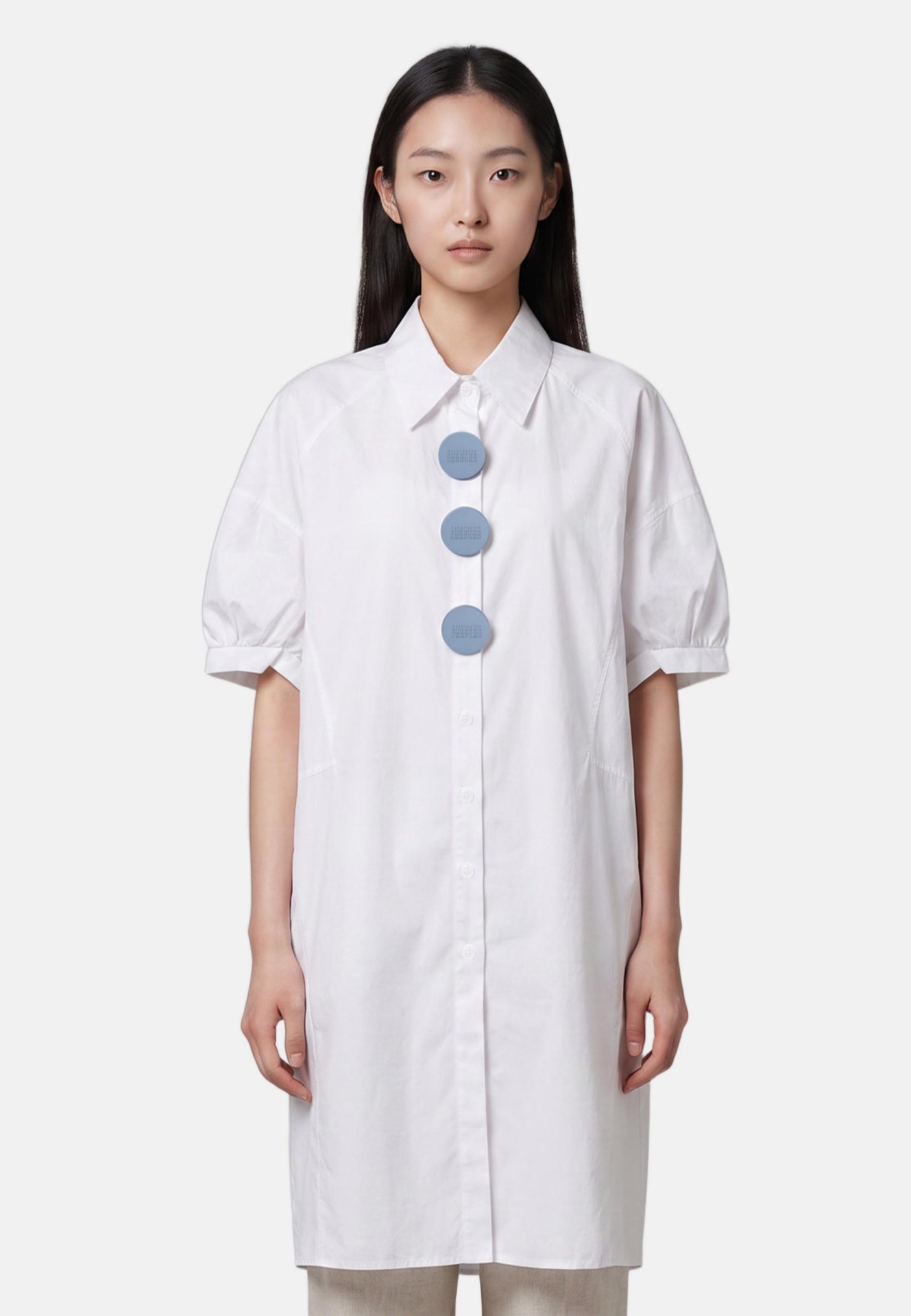 Vestito in Cotone Bianco