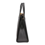 Borsa a mano da donna 100% pelle artigianale MYB-6016-FW-P 636 NERO BLACK My Best Bag