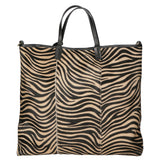 Borsa a mano da donna Vera pelle MYB-8053-FW-ZEBRA CUOIO NERO My Best Bag