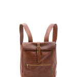 Zaino unisex in vera pelle 100% cotone 4590-MARRONE Alessia Firenze