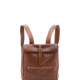 Zaino unisex in vera pelle 100% cotone 4590-MARRONE Alessia Firenze