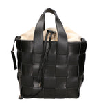 Borsa a mano da donna Vera pelle MYB-7055-SS-NERO+BEIGE My Best Bag
