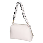 Livia Borsa a spalla da donna Vera pelle 06443-BIANCO Gave Lux