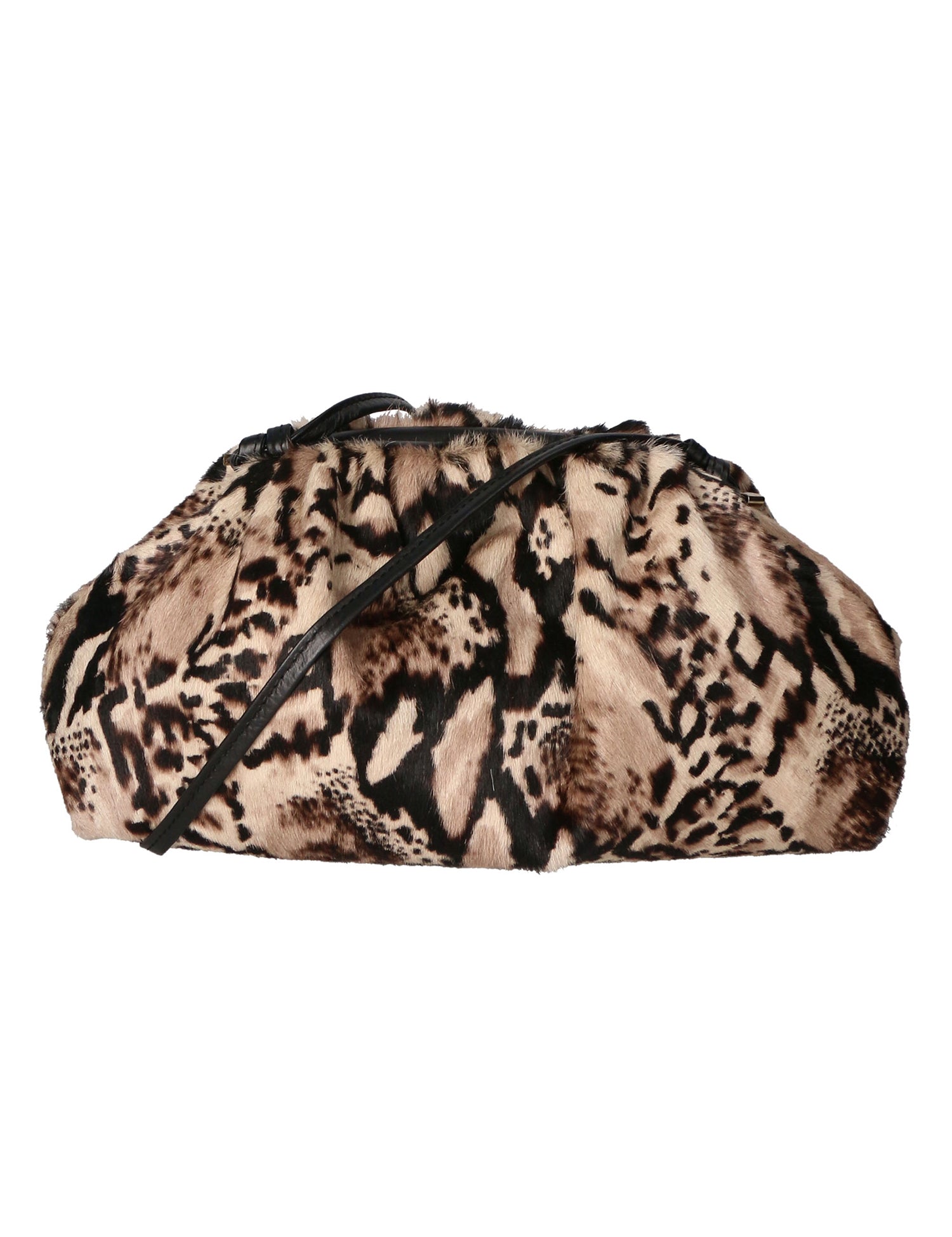 Astrid Borsa a spalla da donna Vera pelle 05476-NERO PITONE BIANCO 008 Gave Lux