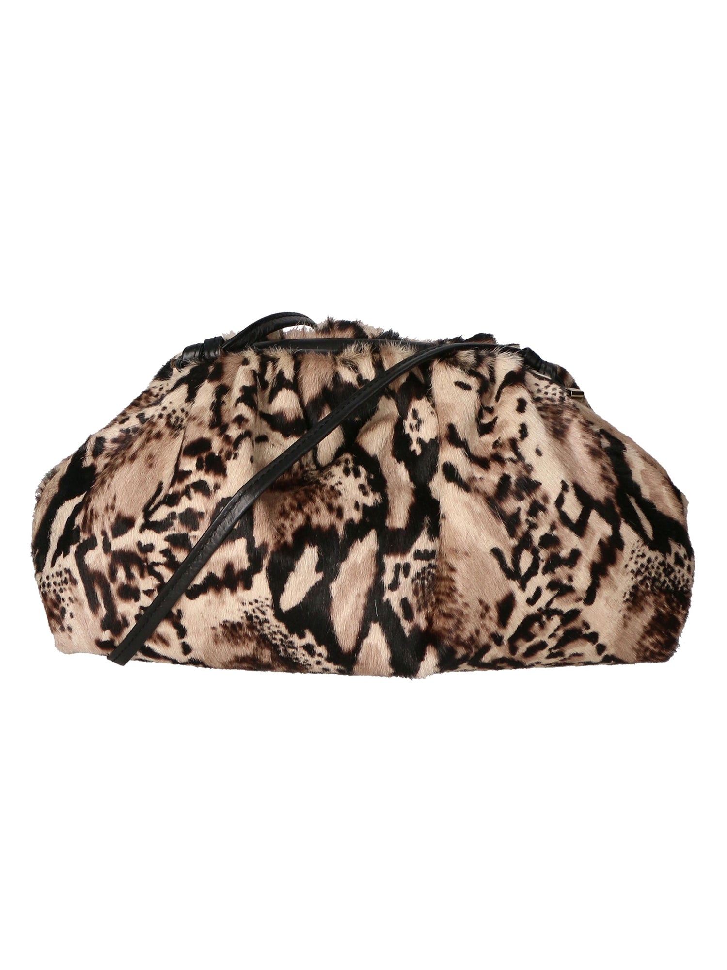 Astrid Borsa a spalla da donna Vera pelle 05476-NERO PITONE BIANCO 008 Gave Lux