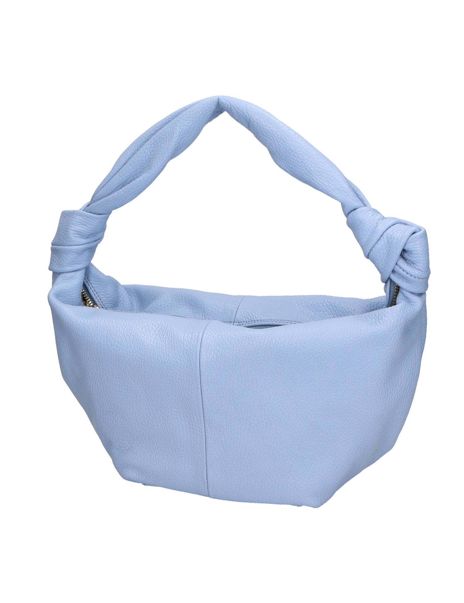 Lunaria Borsa a spalla da donna Vera pelle 06007-D220 AZZURRO Gave Lux
