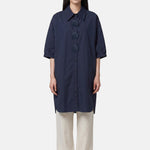 Vestito in Cotone Blu Scuro