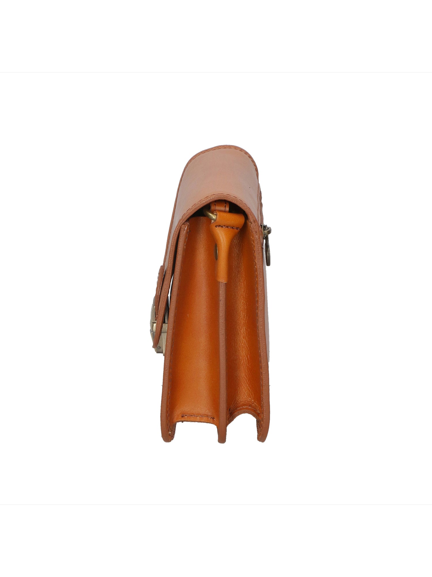 Bibiana Borsa a tracolla da donna Vera pelle 10018 1107-CUOIO Gave Lux