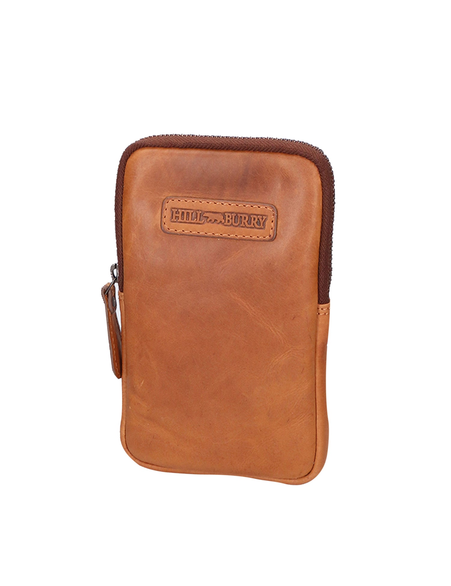 Porta Cellulare da uomo in Vera Pelle RFID HILB-15097-CUOIO Hill Burry