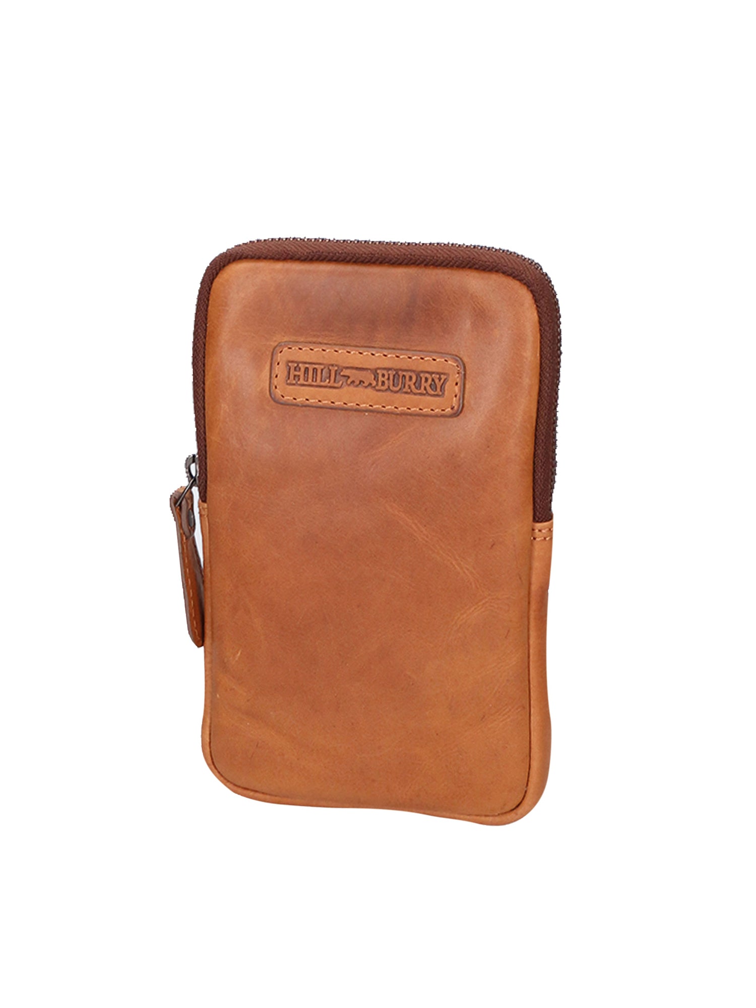 Porta Cellulare da uomo in Vera Pelle RFID HILB-15097-CUOIO Hill Burry