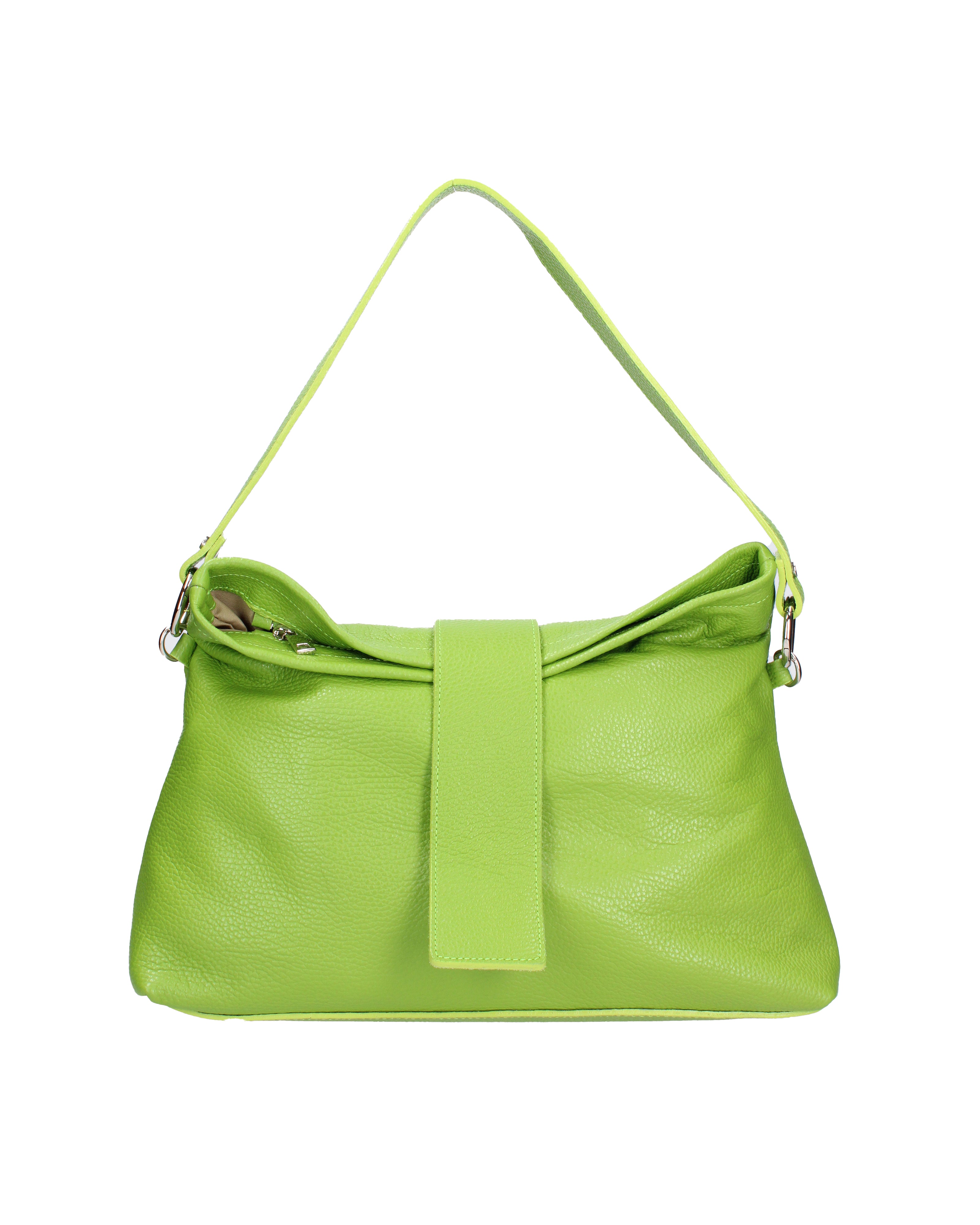 Grace Borsa a spalla da donna Vera pelle 07158-D12 VERDE Viola Castellani