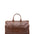 Borsa da viaggio unisex in vera pelle 100% cotone 4091-TESTA DI MORO Alessia Firenze