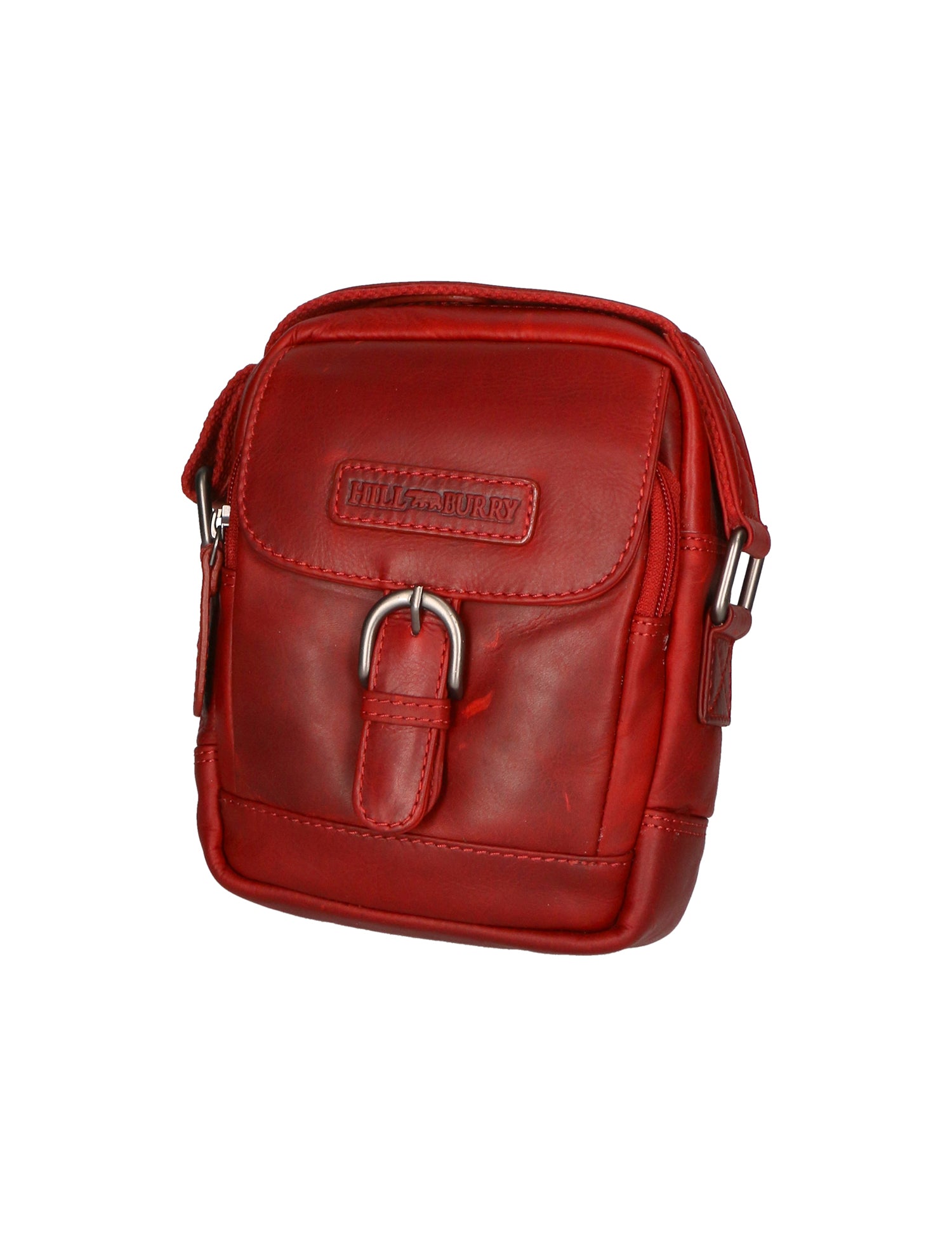 Borsa a tracolla da uomo Vera pelle RFID HILB-HT05-ROSSO Hill Burry