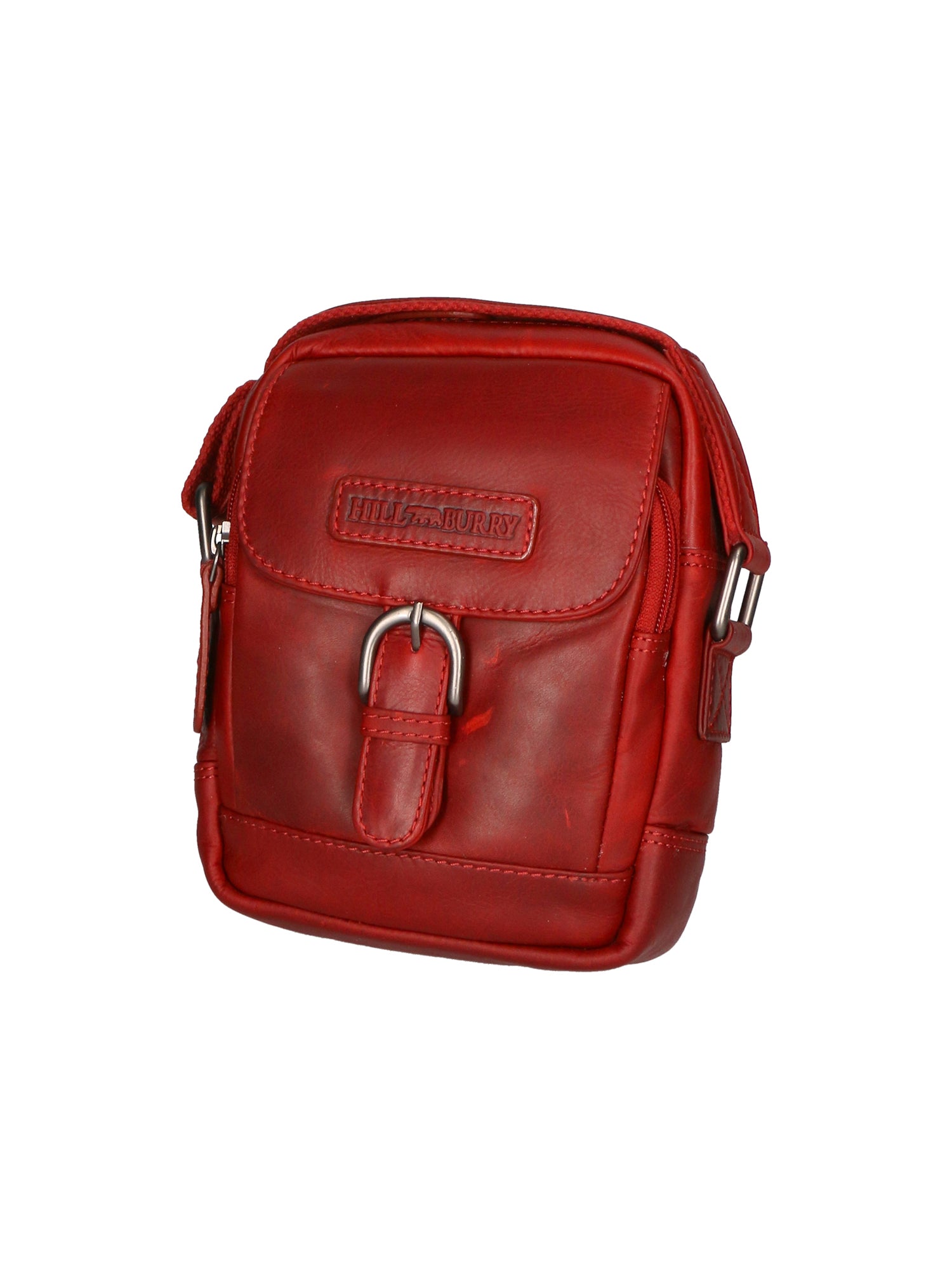 Borsa a tracolla da uomo Vera pelle RFID HILB-HT05-ROSSO Hill Burry