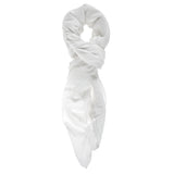 Cotone e Seta L2024-BIANCO Foulard unisex Sveva Gave Lux