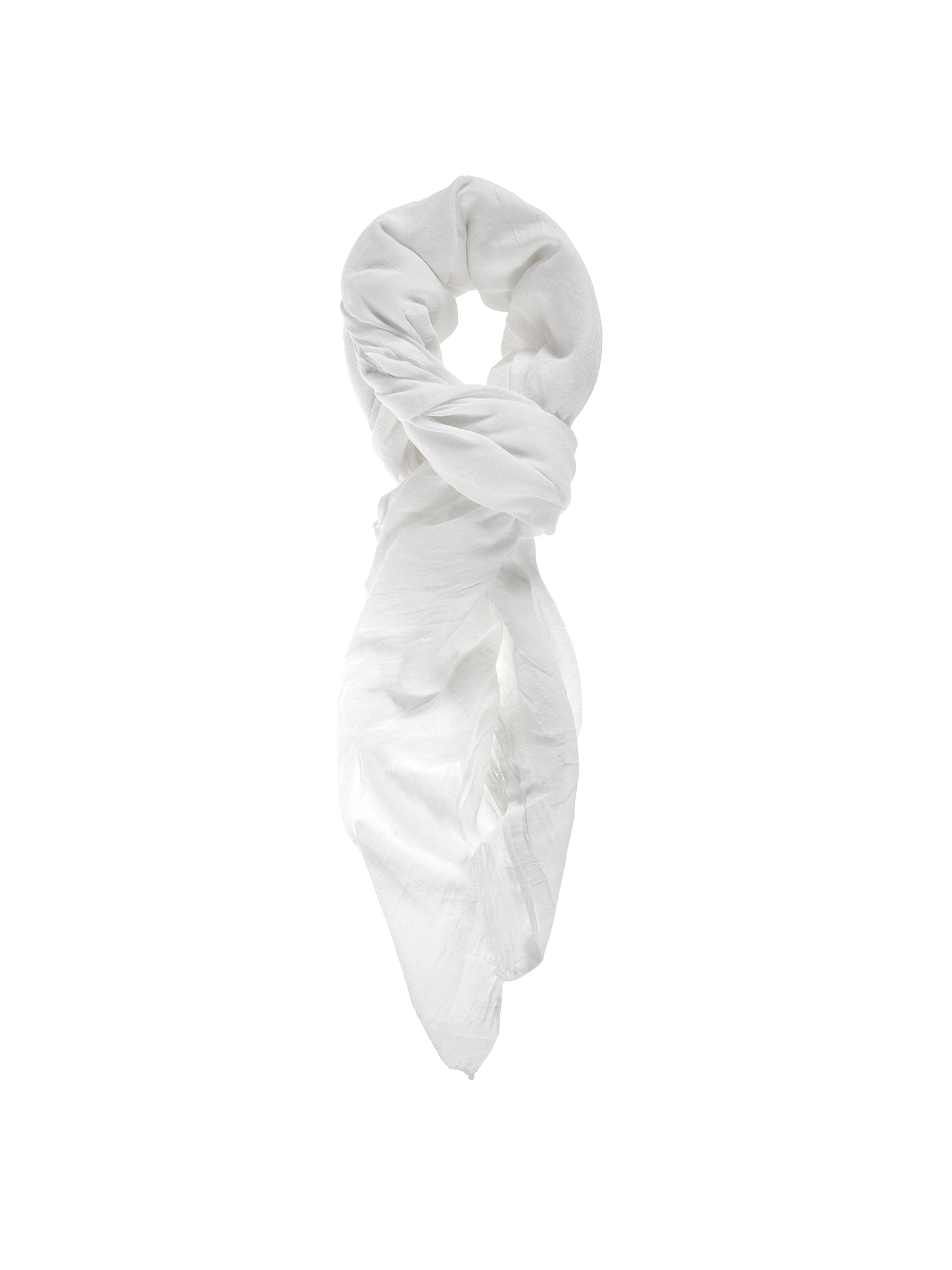 Cotone e Seta L2024-BIANCO Foulard unisex Sveva Gave Lux